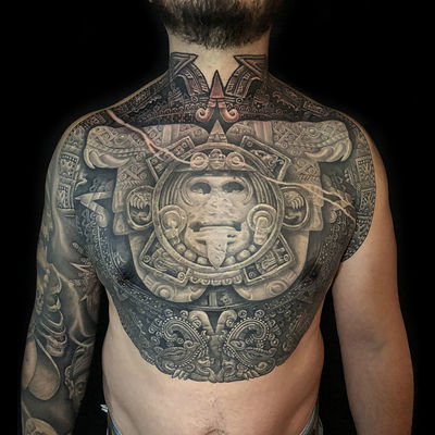 Read more about the article Japanese animal, dagger, mask and skull Tattoo by Goethe Silva — Los Angeles, CA