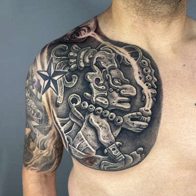 Read more about the article Japanese Itzamna (God creator) Tattoo by Goethe Silva — Los Angeles, CA