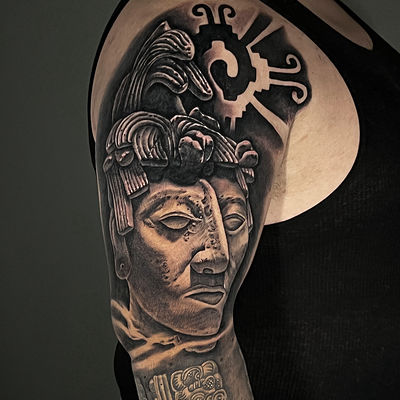 Read more about the article Japanese Pakal (The last Mayan King) Tattoo by Goethe Silva — Los Angeles, CA